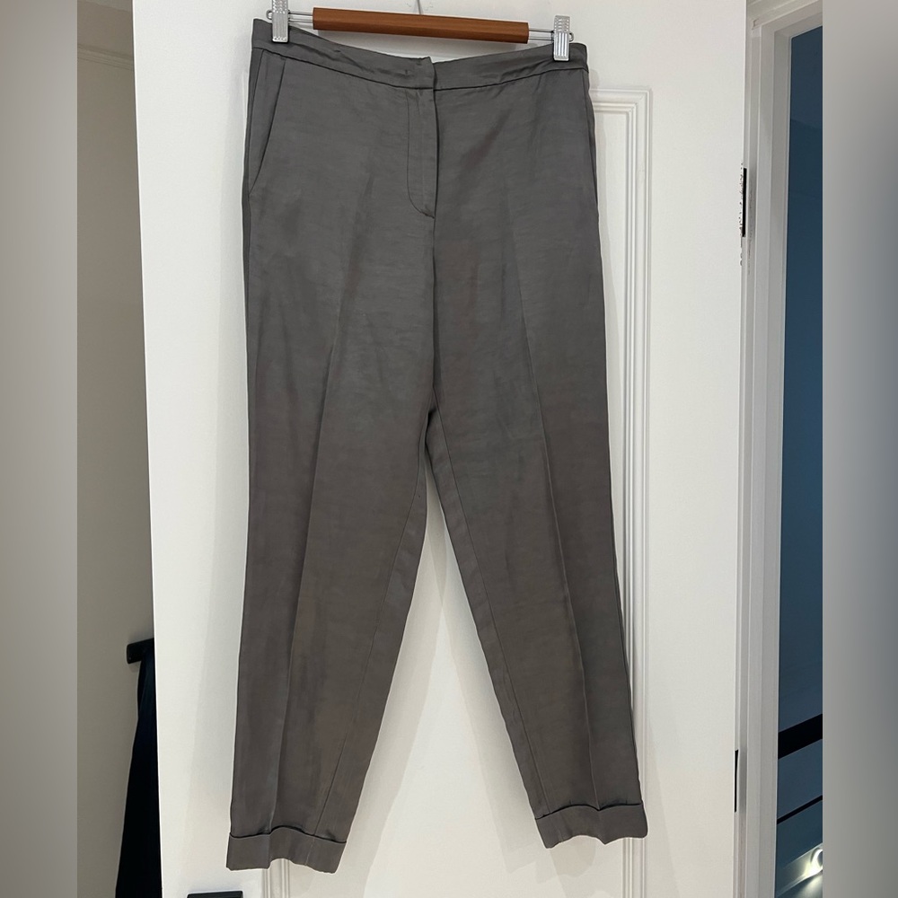 Fabiana grey silk pant size 40